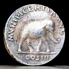 140-144 Ad Ancient Roman Coin Antoninus Pius Elephant - Denarius 18mm