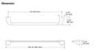 Kohler Avail Brushed Nickel 24 Inches Towel Bar - Easy Installation 