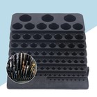 84-hole Storage Box Organizer Container Tray Holder For Drill Bit Collet Rack