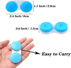 4 Pack Colorful Contact Lens Case Box Holder Container Soak Storage Kit