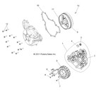 Polaris Flywheel With Encoder  650w  Genuine Oem Part 4013329  Qty 1