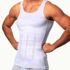 Mens Slimming Body Shaper Belly Chest Compression Vest Girdle T-shirt Tank Top