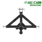 3 Point 2  Trailer Hitch Receiver And Ball Hitch W  Hook For Category 1 Tractor