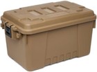  1 Pack  14 Gal Plastic Storage Bin Desert Tan Stackable With Lid For Basement
