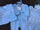 Bundle Of Baby Boys Clothes Smocked Set Outfit X 3 Size 0-3 Months 3-6 Months