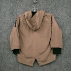 Members Only Jacket Mens S Small Brown Parka Utility Winter Lined Hooded Bomber