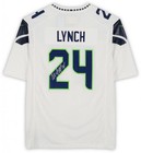 Marshawn Lynch Seattle Seahawks Autographed Nike White Game Jersey