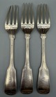 American Coin Silver Dinner Forks  Lot Of 3  Marquand   Co    266 Grams