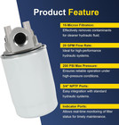 10 Micron Hydraulic Oil Filter Assembly  Spin-on Design  Return Line Filter With