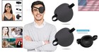2pcs 3d Adjustable Eye Patch - Medical Comfort For Amblyopia In Black Gray