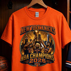 New York Knicks Nba Champions 2026 Graphic T-shirt   Basketball Fan Tee Freeship