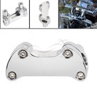Chrome 2  Risers 1  Handlebar Clamp For Harley Heritage Softail Flstc Dyna Fxdb