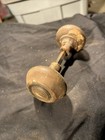 Vintage Ornate Metal Door Knob Set Handle Victorian Raised Pattern