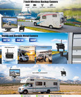 Wireless 7  Quad Monitor Bsd 4x 1080p Backup Camera For Truck Rv Reverse Parking