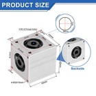 Gear Box 1 1 Forward And Reverse Double Output Shaft 8mm Shaft  d-shape Bore 