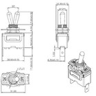 5 X Spst Heavy Duty Toggle Switch On off 30a 12v Auto Marine Boat 4x4 Off-road