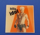 Vintage 1980s Billy Idol Carnival Fair Prize Glass Mirror 6  X 6  Rare No Sleeve