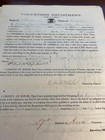 1862 27th Iowa Infantry Enlistment Doc For Isaac B Moore   Died 1862