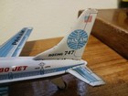 Takatoku Toys Co  Ltd Japan Tin Friction Airplane Pan Am Boeing 747 8   