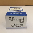 Supco Cr10x440 Oval Run Capacitor  10mfd X 440vac 