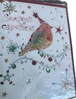 Papyrus Christmas Cards Three Pack  Embellished Bird  Ornamnet  trees  9 Cards 