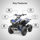 Gas Powered  Atv For Kids  49cc  25 Mph   6 In Knobby Tires  1 5l Tank  Ages 6 