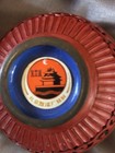 Vintage Chinese Carved Cinnabar Lacquer Trinket Boxes Set Of 3