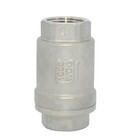 1 2 Inch 1 2  In-line Check Valve Npt Wog 1000 Spring Loaded Stainless Steel