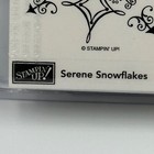 Stampin  Up Serene Snowflakes Set Of 4 Stamps New Shelli   s Signature Collection