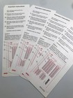 Nri Washington Dc 2008 White Red And Black Scannable Test Sheets Lot Of 4 Sheets