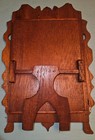 Antique  Late 19th Century  Tramp Art Photo Frame With Curved Glass