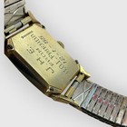 Vintage 1955 Lord Elgin Shockmaster 14k Gold Filled Men s Watch - Waffle Dial