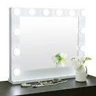 White Hollywood Makeup Vanity Mirror With Light Stage Large Beauty Mirror Dimmer