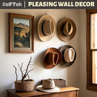 2 9 Inch Cowboy Hat Rack For Wall - 8 Pack Hat Hooks   Holder Hanger  Heavy Duty