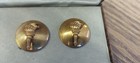 Lot Of 6 Vintage Military Uniform Buttons In Metal Box
