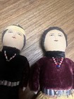 2 Antique Native American Navajo Indian Hand Made Cloth Dolls Folk Art