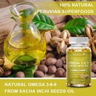 Sacha Inchi Oil Omega 3 6 9 1000mg 120 Softgels Support Skin Health Antioxidant