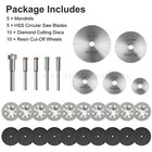 30pcs Cutting Wheel Set Drill For Dremel Rotary Tool Accessories W  1 8  Mandrel