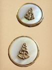Vintage Dr  Gold Tone Caduceus Mop Cufflinks  Medicine Snakes Asclepios Design