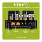Dayton Audio Hta100 Integrated Stereo Hybrid Hi-fi Vacuum Tube Class A b Amplifi