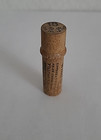 Antique Boye Needle Co Wood Needle Case Tube Chicago Il Sewing Advertising 1900s