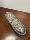 Antique Art Nouveau Sterling Or Silver Plated Vanity Clothes Brush Floral Design