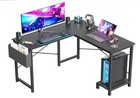 Desk Corner Computer L-shaped Gaming Laptop Table Workstation Office Black 50