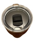Yeti 30 Oz Stainless Steel Powder Coated Tumbler Cup With Lid Dark Red