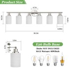 39  6 Lights Led Modern Vanity Light Bathroom Mirror Wall Lamp Chrome Fixture Ul