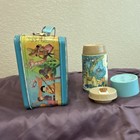 Aladdin Disney Magic Kingdom Mickey Mouse Metal Lunchbox W  Thermos