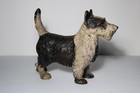 Antique Hubley Scottish Terrier Scottie Dog Cast Iron Door Stop Nice Orig  Paint
