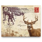 Vintage Us Cartridges Rifle Shells Box Ad Art Print Whitetail Deer Hunting Gift