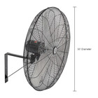 Tpi Cacu30-wo 30  Commercial Oscillating Fan Wall Mount 8700 7500 6780 Cfm 120v