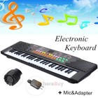 54 Key Electric Piano Music Electronic Keyboard Beginners Kids Mini Microphone